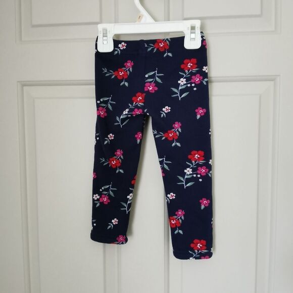 3/$15 Carter's fleece lined leggings size 2 - Picture 4 of 4